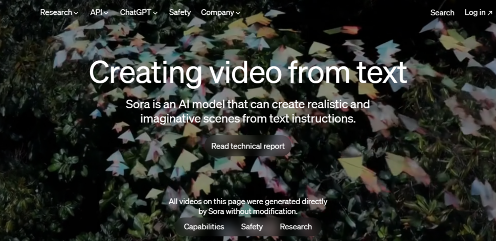 OpenAI revela Sora: ferramenta revolucionária que gera vídeos incríveis a partir de textos