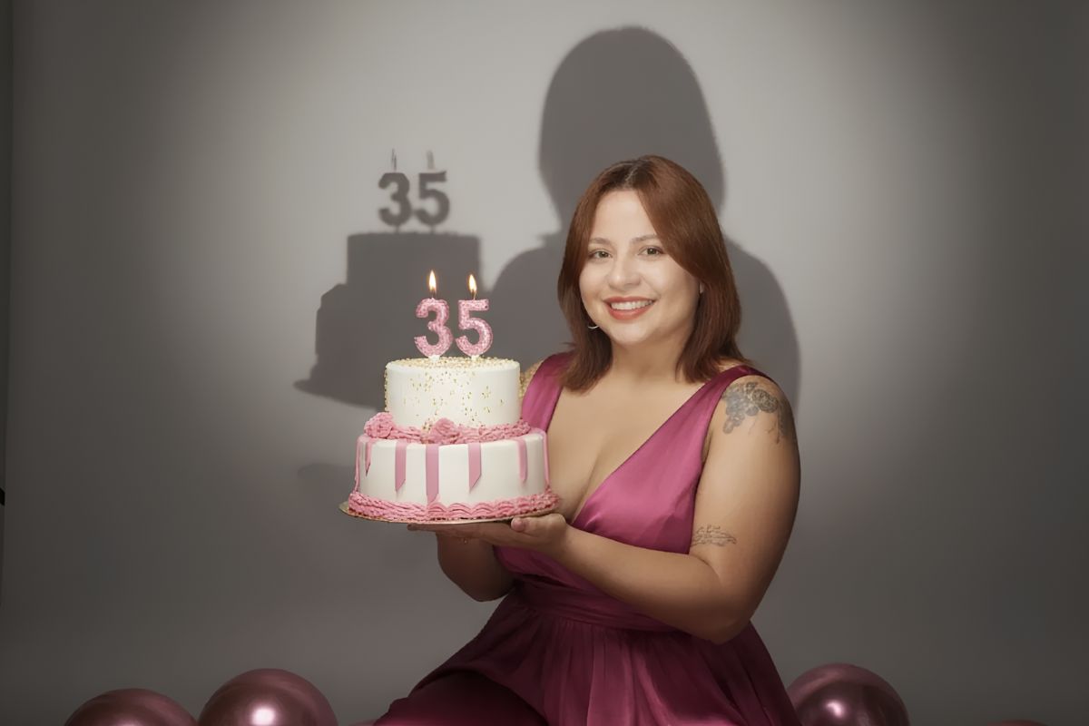 Inteligência artificial no Gemini transforma fotos comuns em ensaios de aniversário | Imagem: Instagram (feita por Gemini)